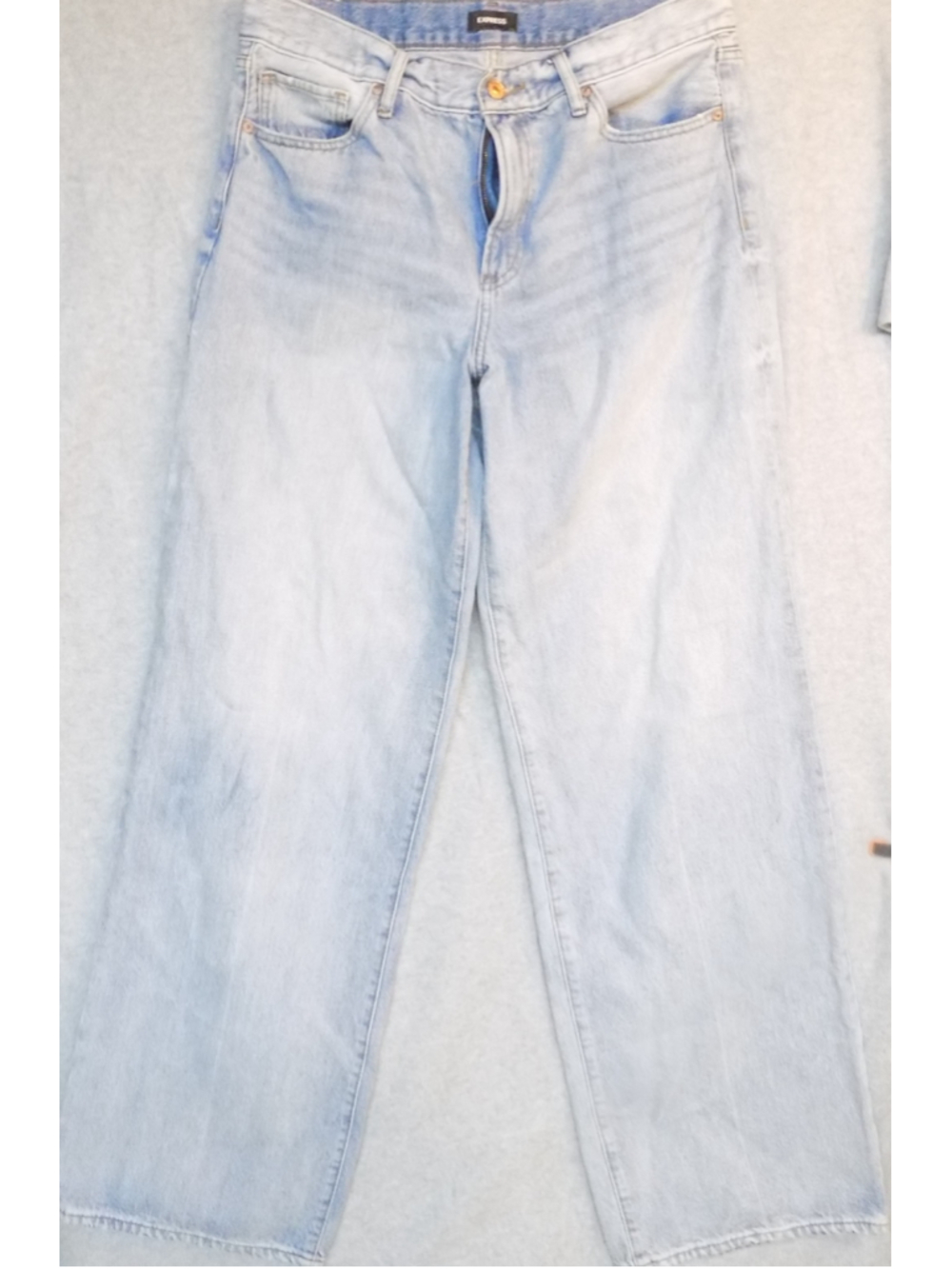 Women's Express Wide Leg High Rise Jeans Light Blue Size 10